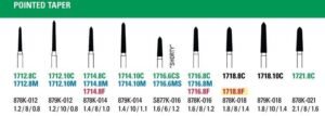 NeoDiamond Pointed Taper Burs - Microcopy