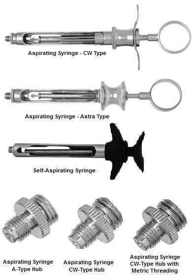 Aspirating Syringes