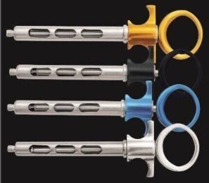 Aspirating Syringes with Aluminium Handle