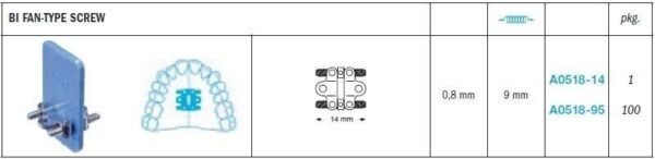 BI Fan Type Expansion Screws - Leone