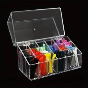 Clear Acrylic Dental Organizer for Orthodontic Ligature Ties