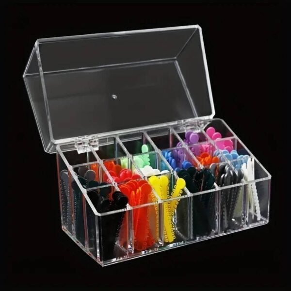 Clear Acrylic Dental Organizer for Orthodontic Ligature Ties