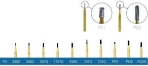 Crown Cutting Carbide Burs