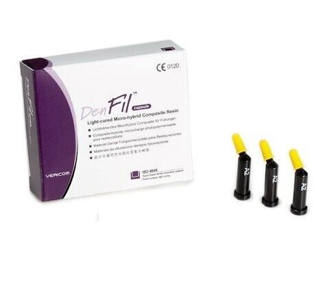 Denfil-Composite-Capsules-Vericom.jpg Denfil light-cure composite capsules - Vericom
