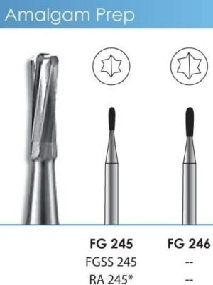 Amalgam Preparation Short Shank Carbide Burs - Kerr