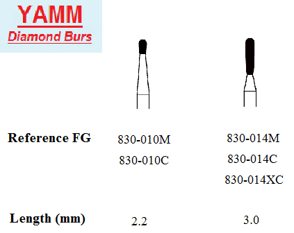 Diamond Burs - Pear - Yamm