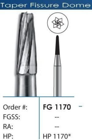 FG R.E. Tapered Fissure Carbide Burs