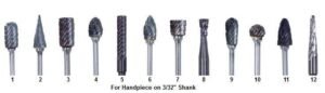 Laboratory Carbide Burs for Handpiece - DA