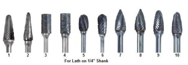 Laboratory Lathe Carbide Burs - DA
