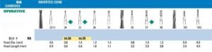 NeoBur RA Inverted Cone Carbide Burs - Microcopy