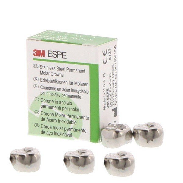 Permanent-Molars-Crowns.jpg Permanent Molar Crowns Stainless Steel - 3M ESPE