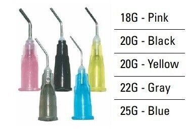 Pre-bent Needle Tips