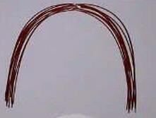 Red color coated Niti Archwires