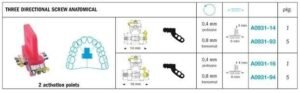 Special Purpose Expansion Three Directional Screw Anatomical 2 activation points - Leone