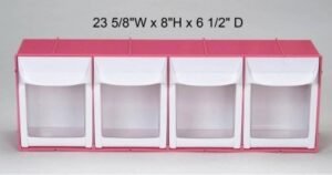Tilt Bin 4-Bin Unit - PlasDent