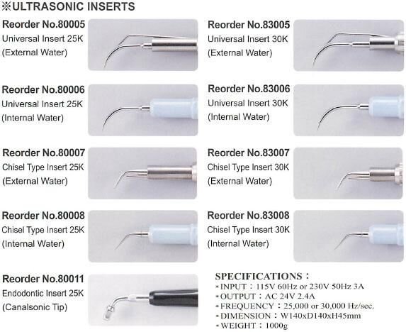 Ultrasonic Scaler Inserts - Dentamerica