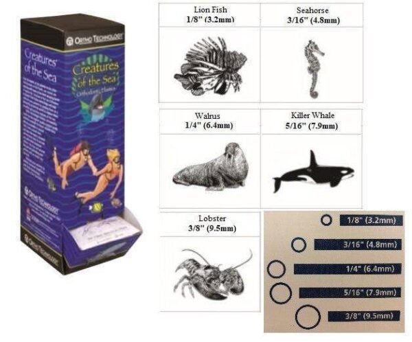 Creatures Of The Sea Elastics - Light Natural Latex
