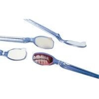 Flecta Disposable Mouth Mirrors 200/Bx. Elongated mirror with 40% larger