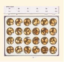 Gold Anodized Aluminum Crowns - DA