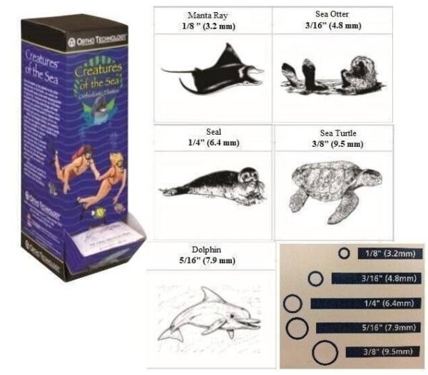 Creatures Of The Sea Elastics - Medium Non-Latex